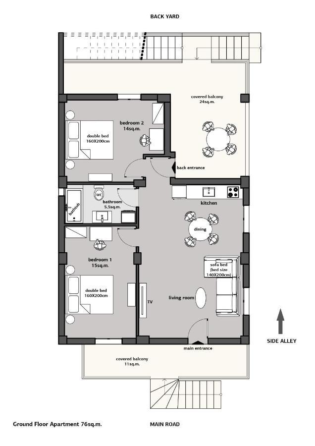 Indigo Apartment, Nea Michaniona Esterno foto